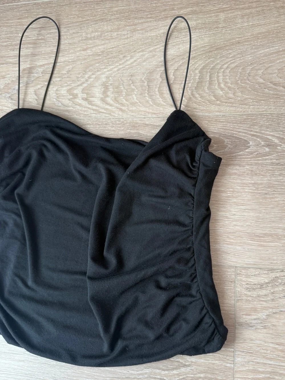Olivaceous | Ruched Camisole Top | Black | S